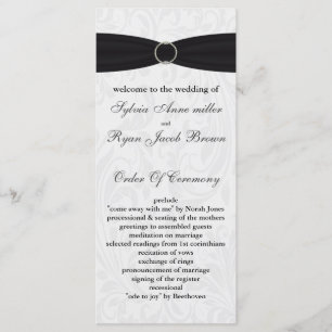 programme noir de mariage de damassé