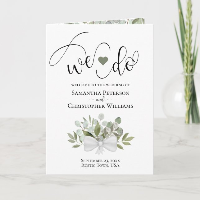Programme Nous Faisons Élégant Eucalyptus Bouquet Rustique d (Devant)