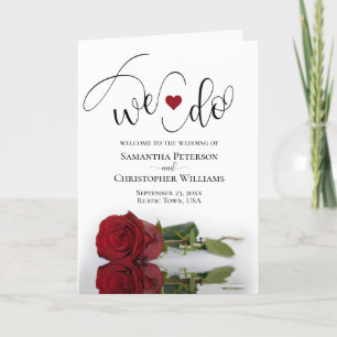 Programme Nous Faisons Élégant Long Stemmed Red Rose Mariage