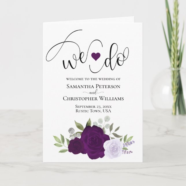 Programme Nous faisons Elegant Roses violets Boho Chic Maria (Devant)