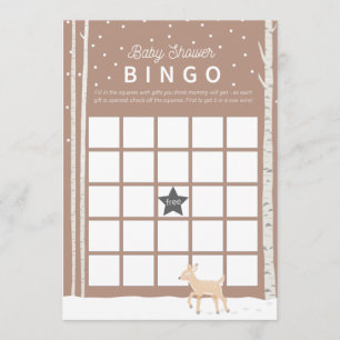 Programme Oh Deer - jeu de Baby shower BINGO