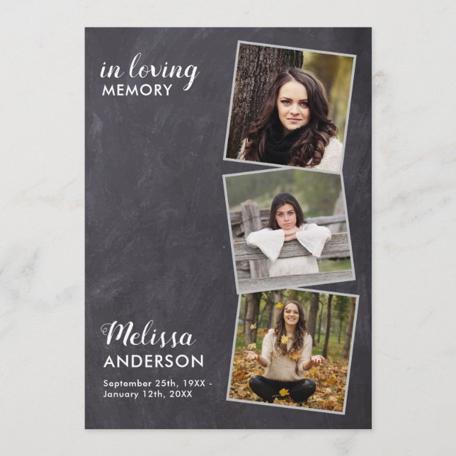 Programme Ordre Rustique Du Service 3 Funérailles Photo (Devant)