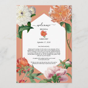 Programme Peonies roses Pêche Fleurs Mariage Itinéraire