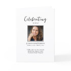 Photos simples Classic Funeral Order of Service