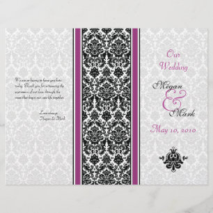 Programme Purple et Black Mariage damassé