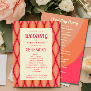 Programme Retro Super Bold Typographie Colorful Mariage des
