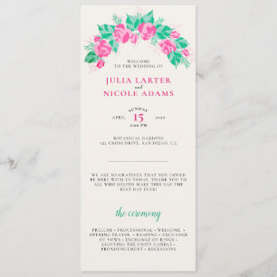 Programme Rose Vert Rose Pétales Fleurs Jardin Mariage