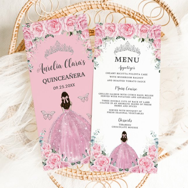 Programme Roses roses rose Floral Princesse Robe Quinceañera (Créateur téléchargé)