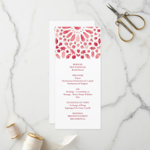 Programme Rouge Aquarelle Méditerranée Carrelage Motif