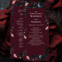 Rouge foncé Moody Romantique noir pivoine Mariage 