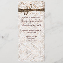 Rustic Burlap Lace Twine Mariage campagnard
