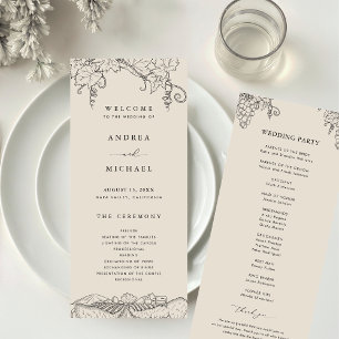 Programme Rustic Napa Valley Winery Mariage de vignoble