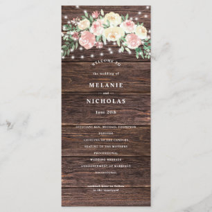 Programme Rustique rougissent les lumières florales roses