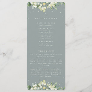 Programme Seafoam Green Snowberry+Eucalyptus Stem Mariage