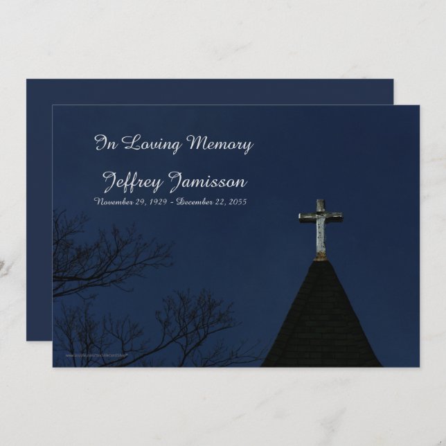 Programme Service commémoratif Ancienne Croix en bois Invita (Devant / Derrière)