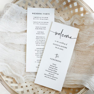 Programme Simple, moderne et minimaliste   MARIAGE