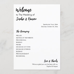 Programme Simple Versatile moderne Décontracté noir & blanc