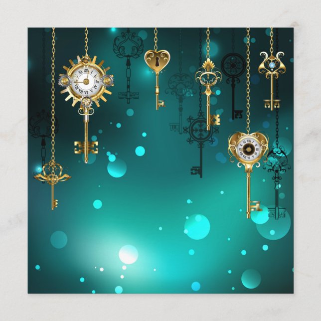 Programme Skeleton Keys on Green Background (Devant)