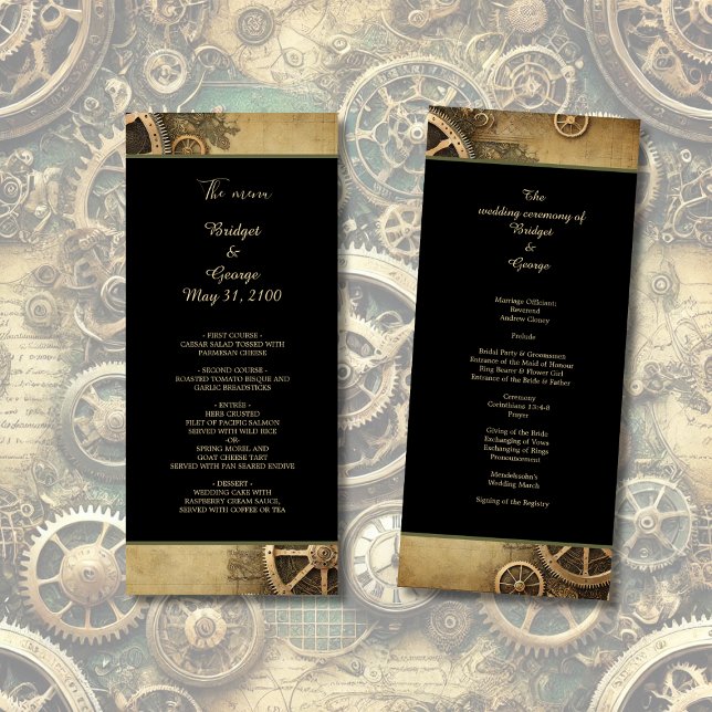 Programme Steampunk Victorian Gearwork Mariage (Créateur téléchargé)