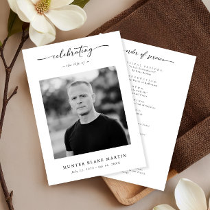 Programme Sympathy Funeral Memorial Service photo