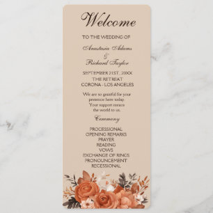 Programme Terracotta légère et Mariage orange brûlé