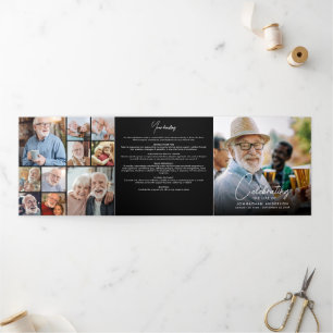 Programme Trois Volets Célébration de la vie 18-Photo Mémorial/funéraille