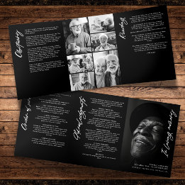 Programme Trois Volets In Love Memory Modern Memorial Collage de 7 photos