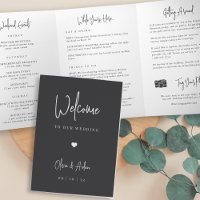 Mariage de script moderne lettre de bienvenue & It