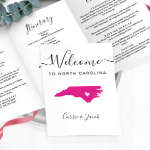 Programme Trois Volets N'importe quelle couleur Carolina Mariage Bienvenu