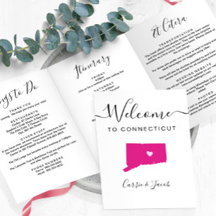 Programme Trois Volets N'importe quelle couleur Connecticut Mariage Bienv