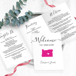 Programme Trois Volets N'importe quelle couleur Oregon Map Mariage Itinér