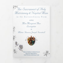 Nuptial Unity Wedding Trifold Wedding Program