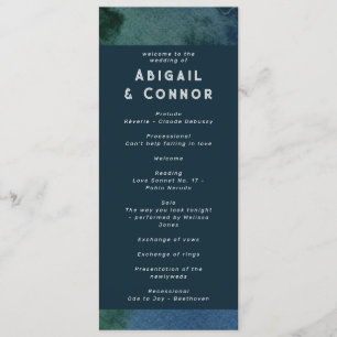 Programme Turquoise bleu minimaliste moderne