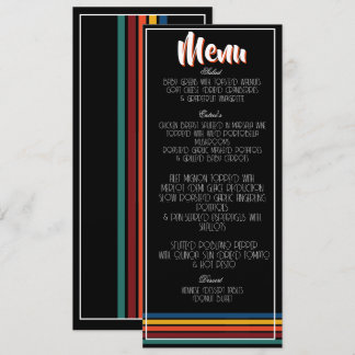 Programme Vintage Retro 50th Striped Fifty Birthday 1976