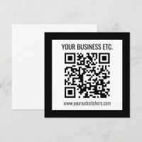 Votre nom d'entreprise et code QR modifiable