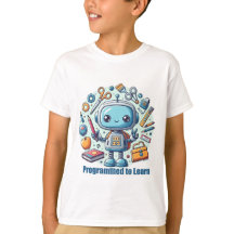 Programmed to Learn – Robot T-Shirt