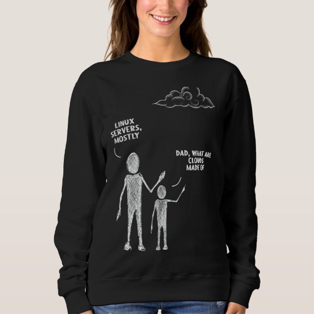 Programmer Computer Cloud Storage  Software Engine Sweatshirt (Front)