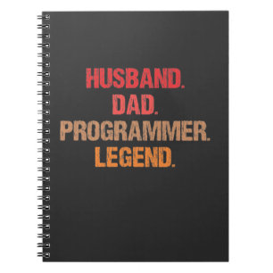 Programmer Dad IT Nerd Admin Coder Father Computer Notebook