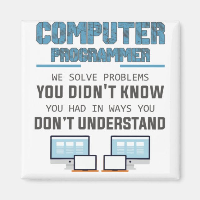 Programmer developer computer scientist gift-IXe3i Magnet (Front)