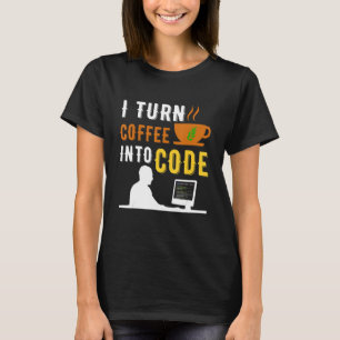 Programmer Devops Coffee Into Code T-Shirt
