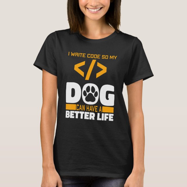 Programmer Dog Software Engineer - Coding Programm T-Shirt (Front)