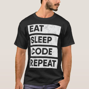 Programmer Eat Sleep Code Repeat Coding T-Shirt