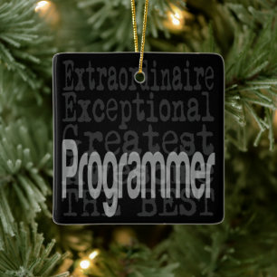 Programmer Extraordinaire Ceramic Ornament