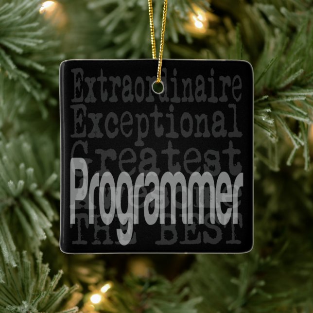 Programmer Extraordinaire Ceramic Ornament (Tree)
