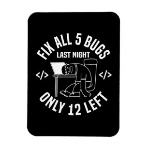 Programmer Fix All 5 Bugs Magnet