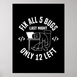 Programmer Fix All 5 Bugs Poster