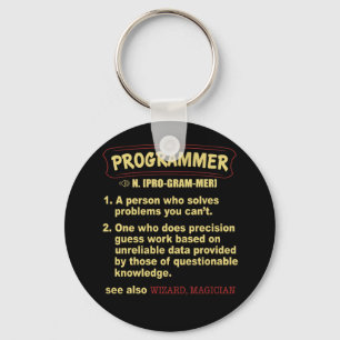 Programmer Funny Dictionary Definition T Shirt Keychain