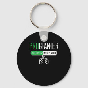 Programmer Gamer Gaming Coder Developer PC IT Gift Keychain