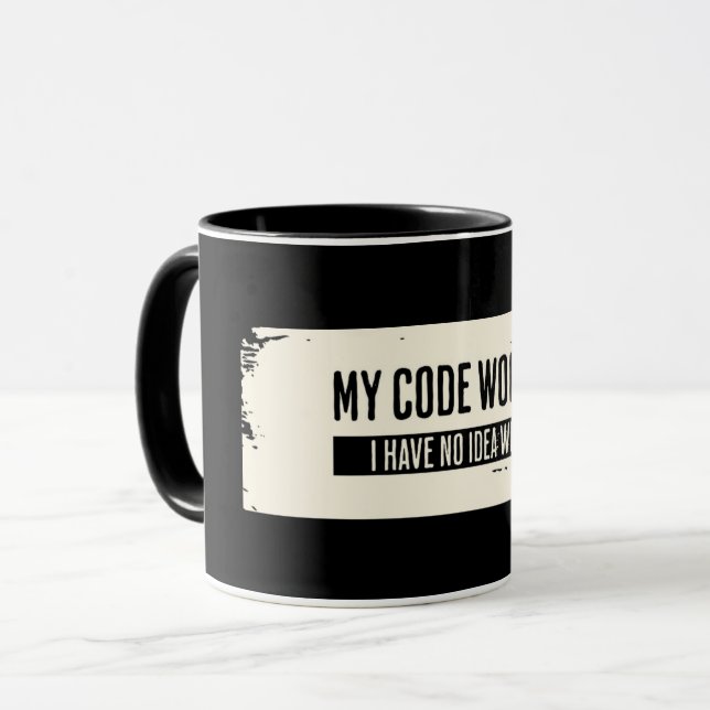 Programmer Gifts, Coder Mug (Front Left)