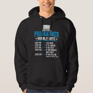 Programmer Hourly Pay Computer Expert Coding Hoodie